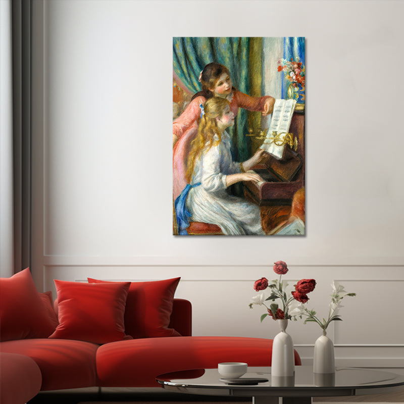 Twee jonge meisjes aan de piano - Auguste Renoir