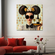 Modische Frau im Louis-Vuitton-Stil II