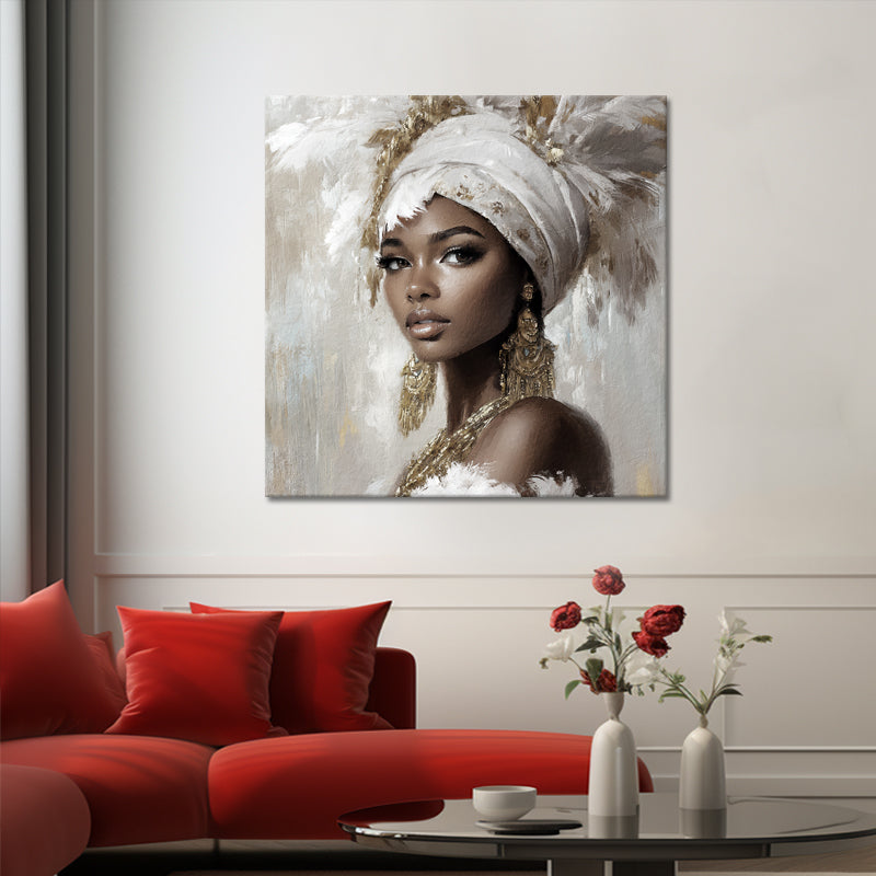 Afrikaanse Vrouw In Wit