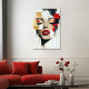 Abstract schilderij gezicht II