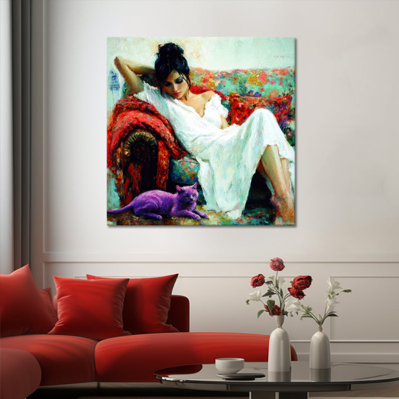 Vrouw in bohemian stijl
