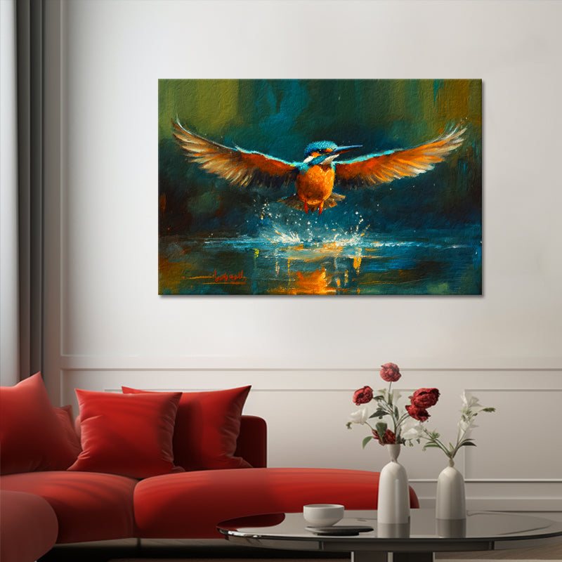 Gemälde Eisvogel III