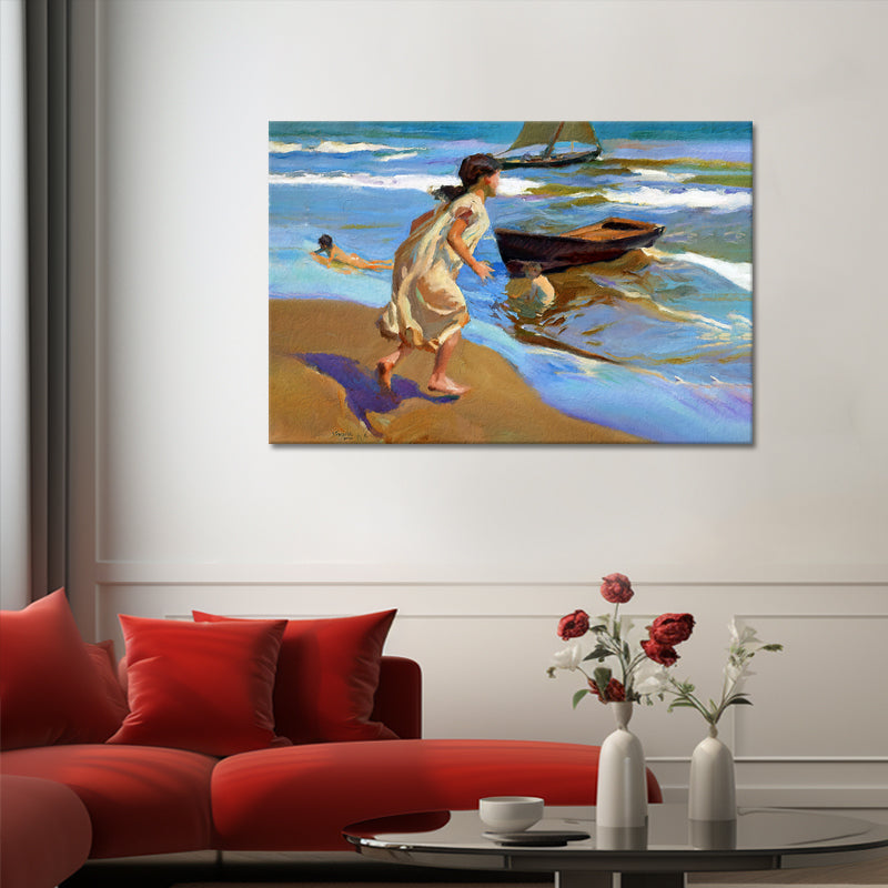 Mädchen beim Baden - Joaquín Sorolla