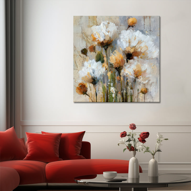 Blumen in Beigetönen