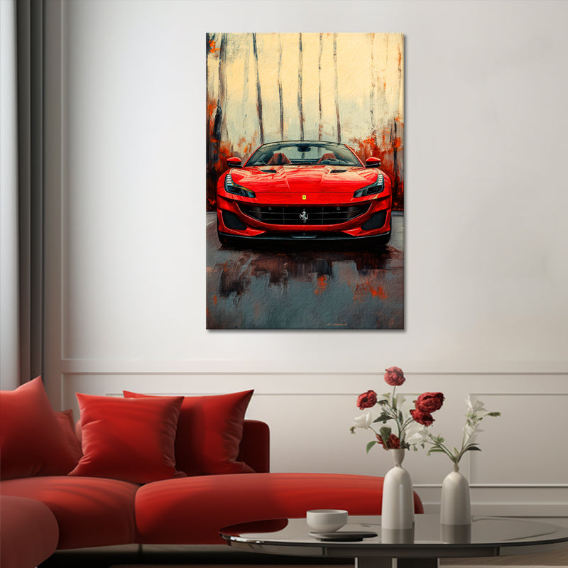 Gemälde Ferrari Portofino