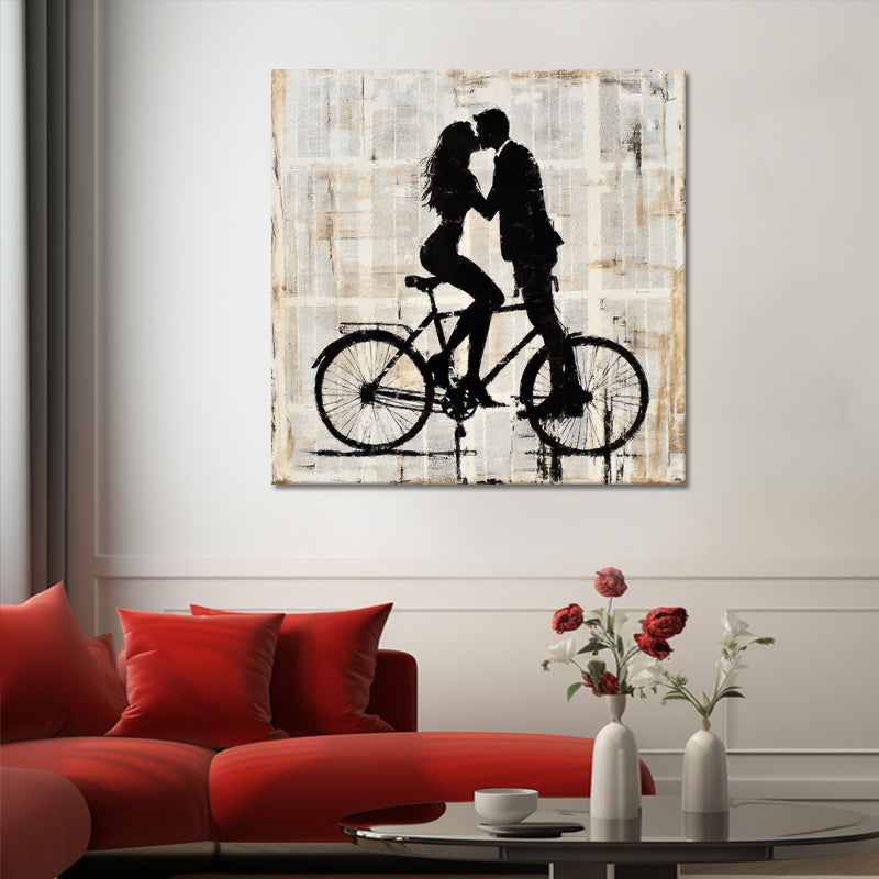 Kissen auf einem Fahrrad