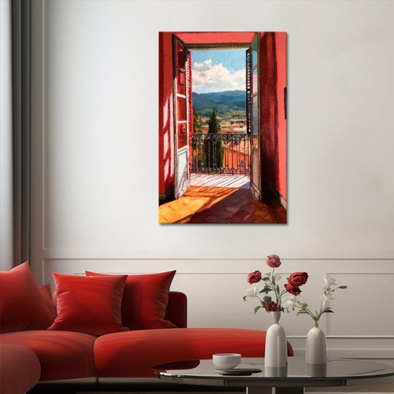 Uitzicht vanaf balkon