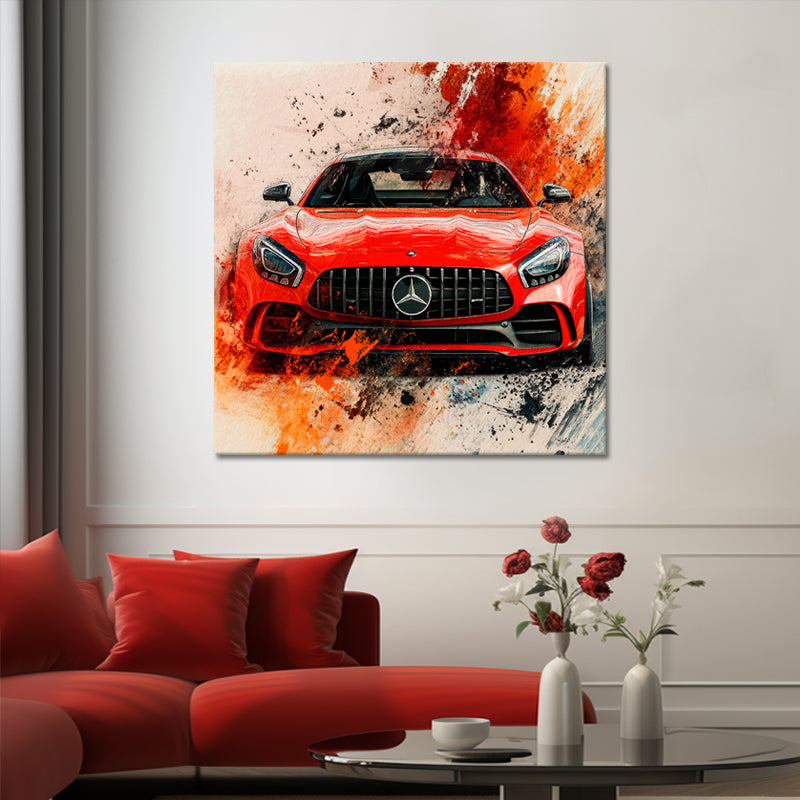 Abstract Mercedes AMG GT