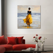 Vrouw in Gele Rok