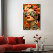 Frau Blumen Brille
