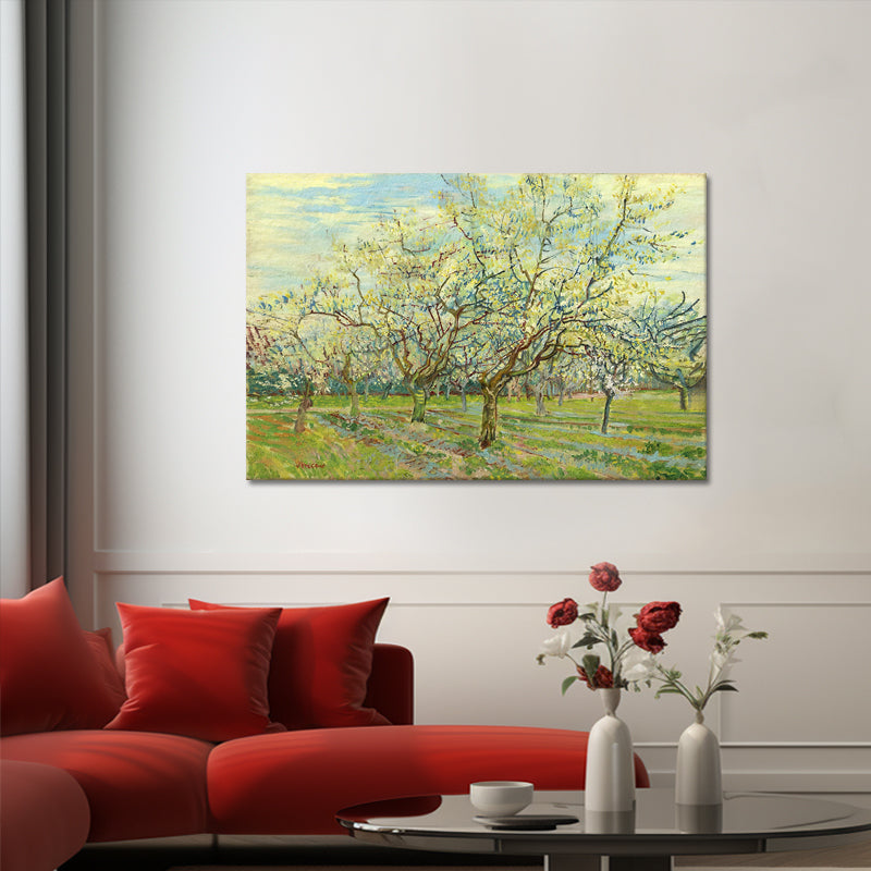 Boomgaard met bloeiende pruimenbomen - Van Gogh