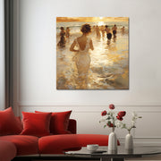 Frau am Strand - Paul Chabas
