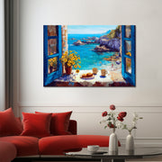 Rustgevend interieur aan zee