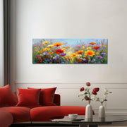 Panorama Buntes Blumenfeld
