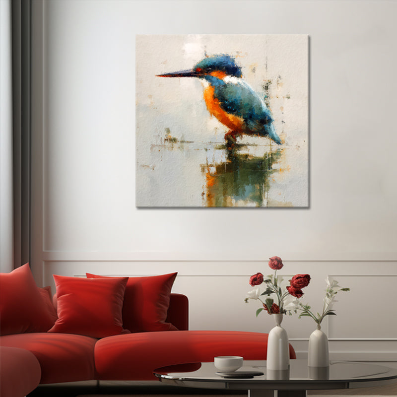 Eisvogel auf Wasser