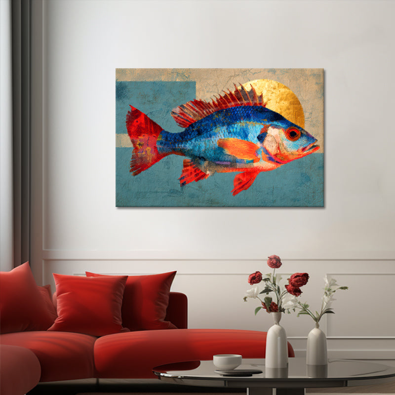Abstraktes Fisch-Kunstwerk