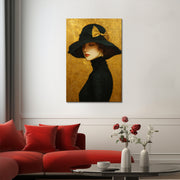 Elegante schwarze Mütze
