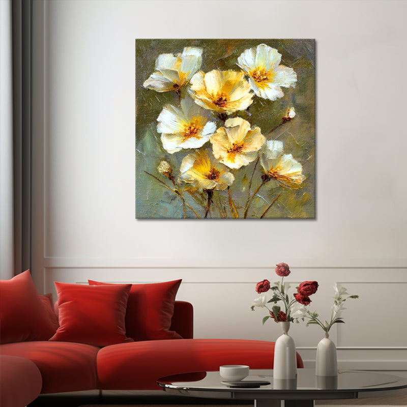 Abstrakte weiße Blumen