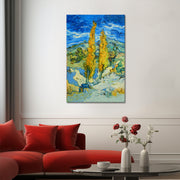 Zwei Pappeln an einer Straße – Van Gogh