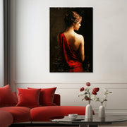 Gemälde Rotes Kleid