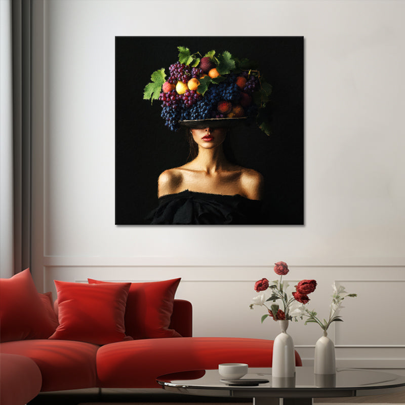 Frau mit Obst