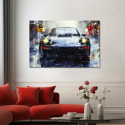 Abstract Zwart Porsche