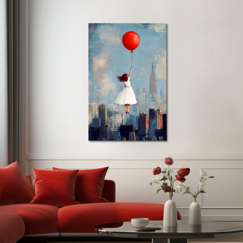 Mädchen mit Ballon Gemälde I