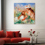 Meisjes in het Gras - Pierre-Auguste Renoir