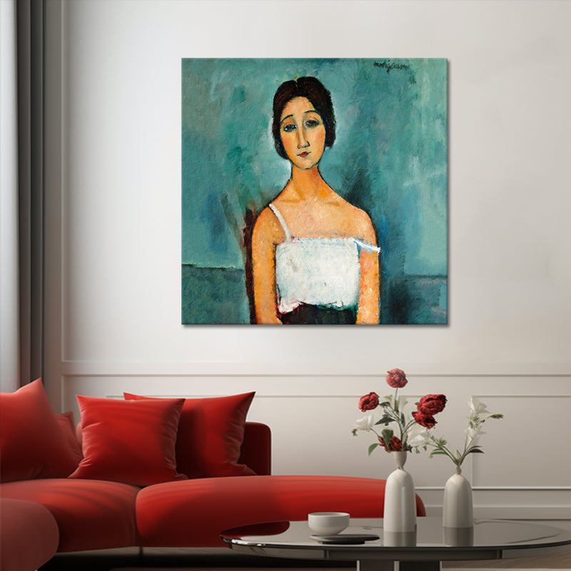 Porträt der brünetten Frau Christina – Amedeo Modigliani