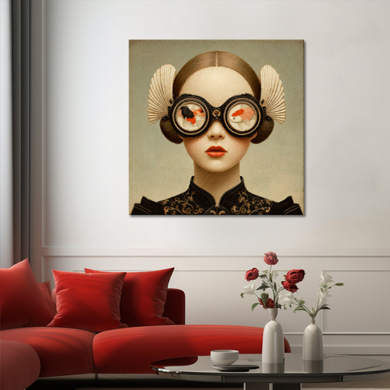 Surrealistische Frau