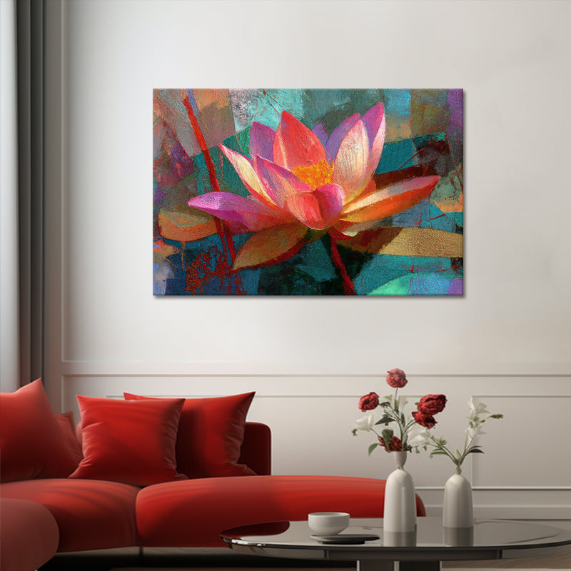 Abstract lotus bloem