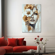 Goldene Blumenfrau