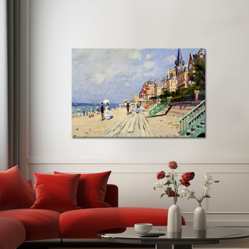 Die Strandpromenade von Trouville – Claude Monet