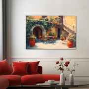 Sommerliche italienische Terrasse
