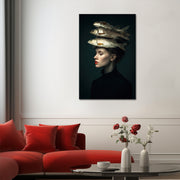 Surreëel Portret Vrouw Vis