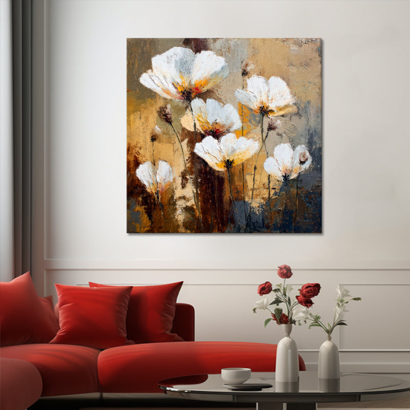 Schilderij Witte Bloemen