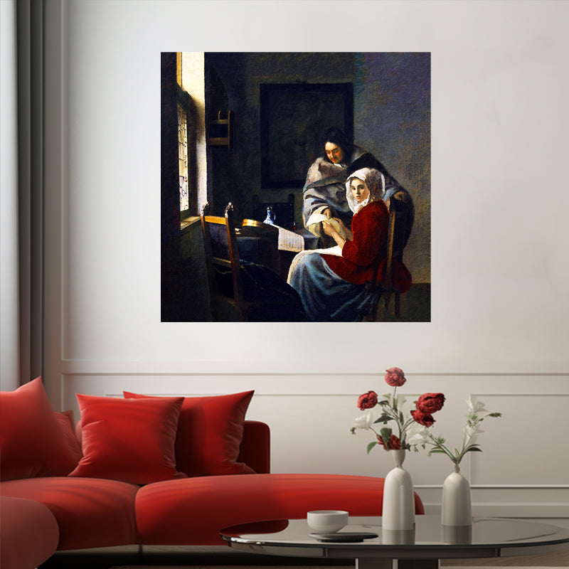 Unterbrechung der Musik - Johannes Vermeer