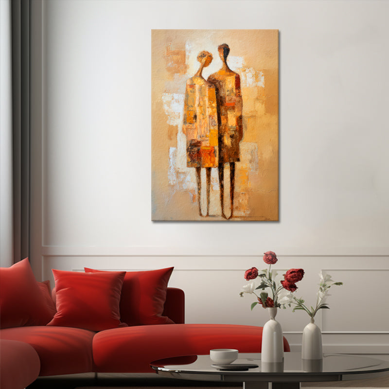 Samen silhouetten kunst