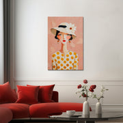 Vrouw portret hoed
