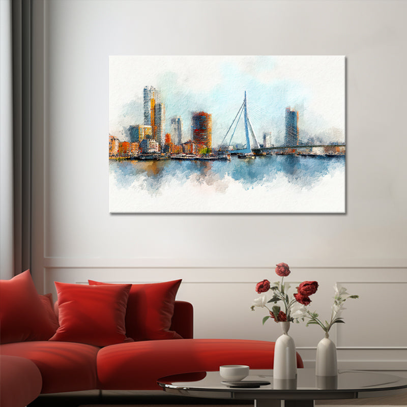 Erasmusbrücke Rotterdam Kunst