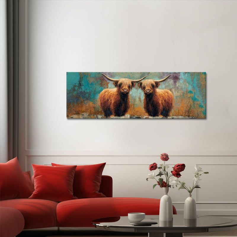 Schotse Hooglanders Panorama