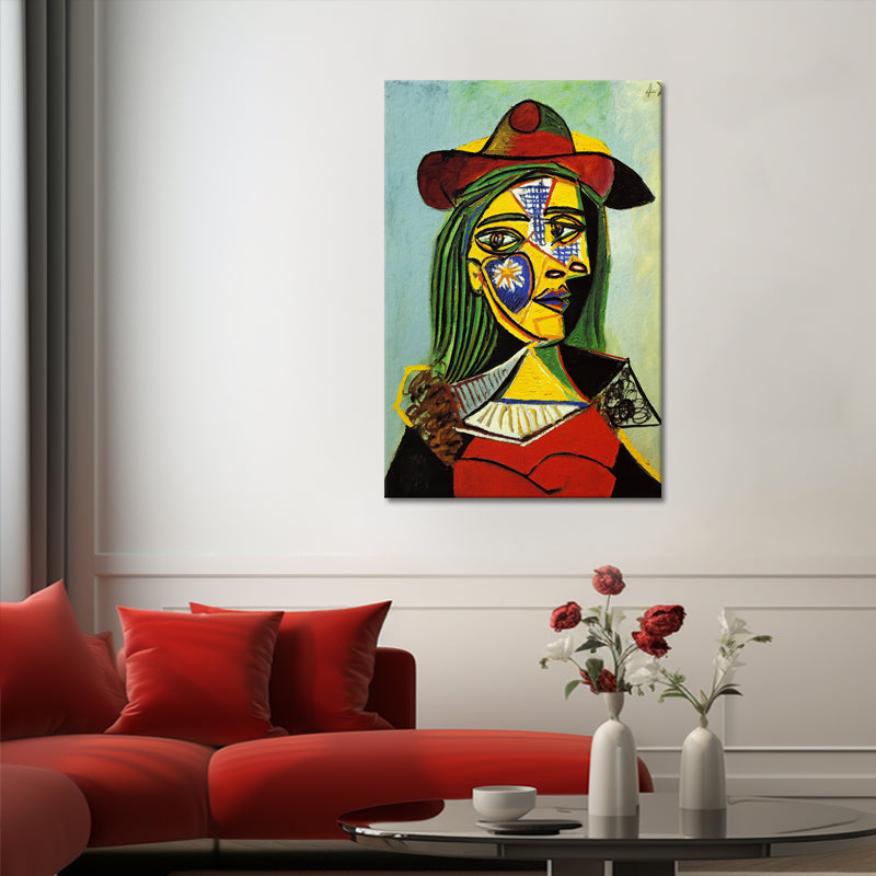 Frau mit Hut und Pelzkragen – Picasso