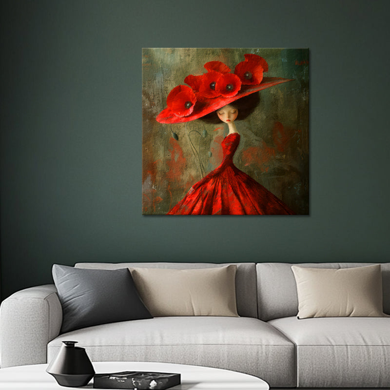Mädchen mit Klatschmohn