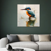 Eisvogel auf Wasser