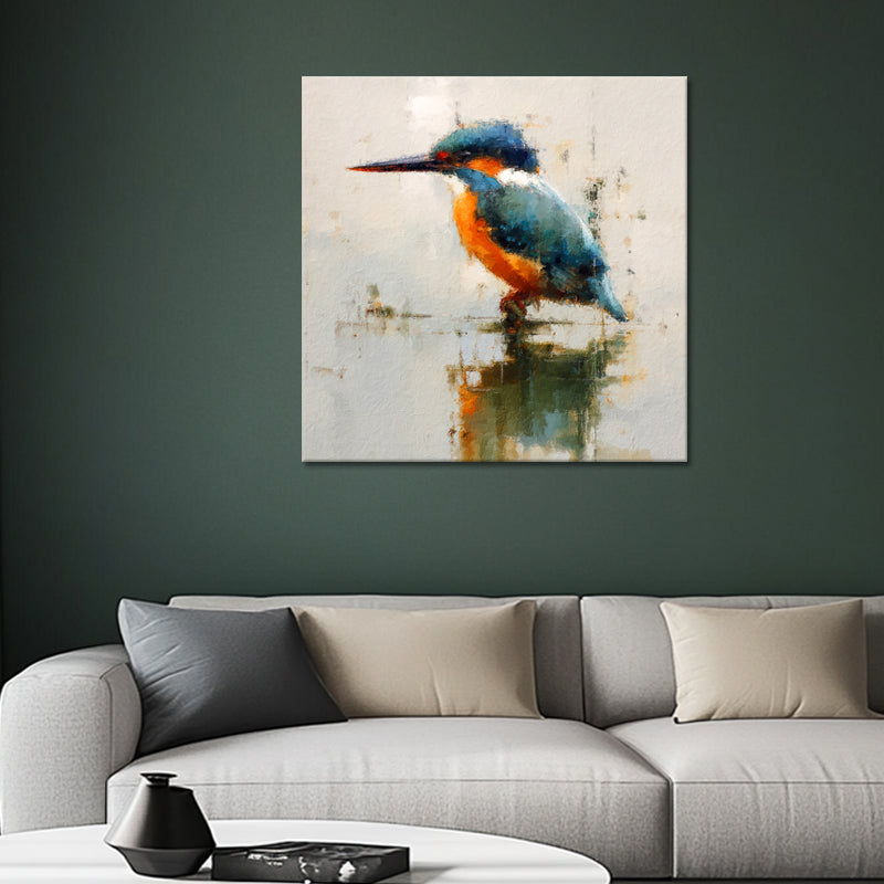 Eisvogel auf Wasser