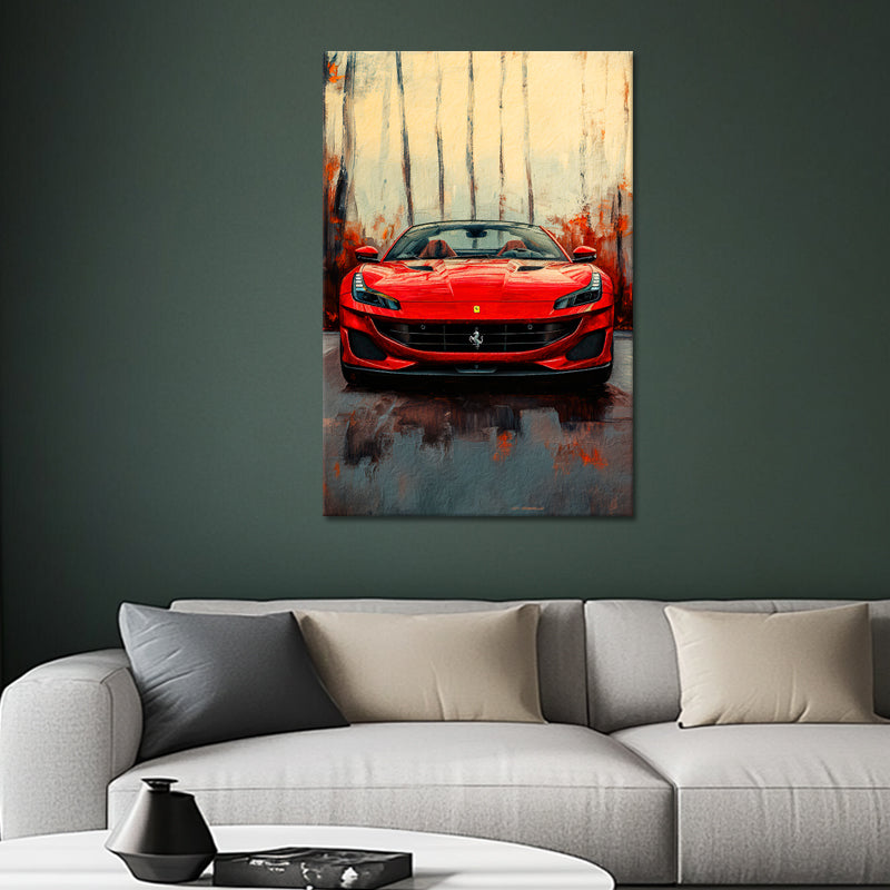 Gemälde Ferrari Portofino