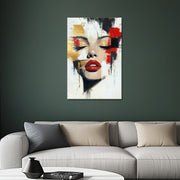 Abstract schilderij gezicht II