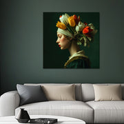 Vrouw met Tulpen