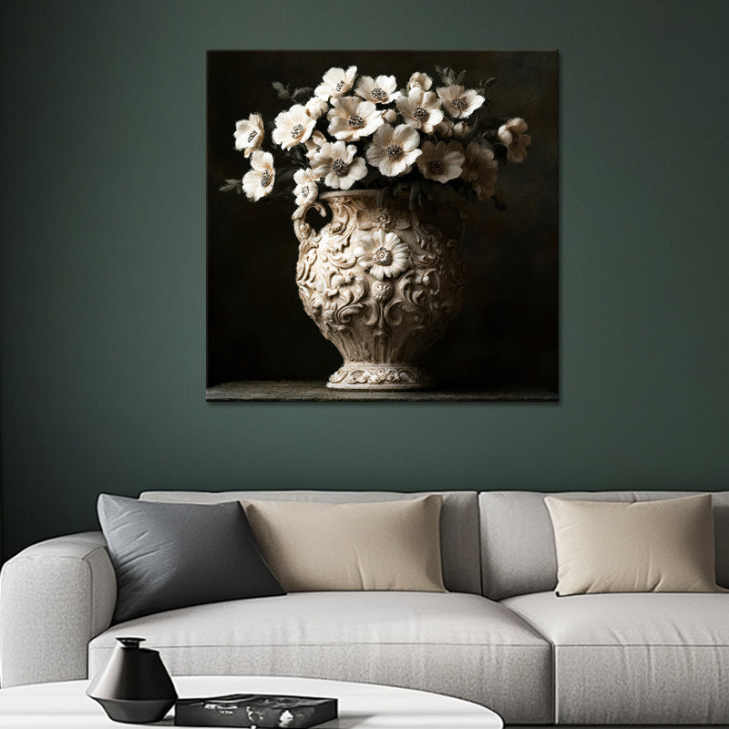 Art Vase mit Blumen I