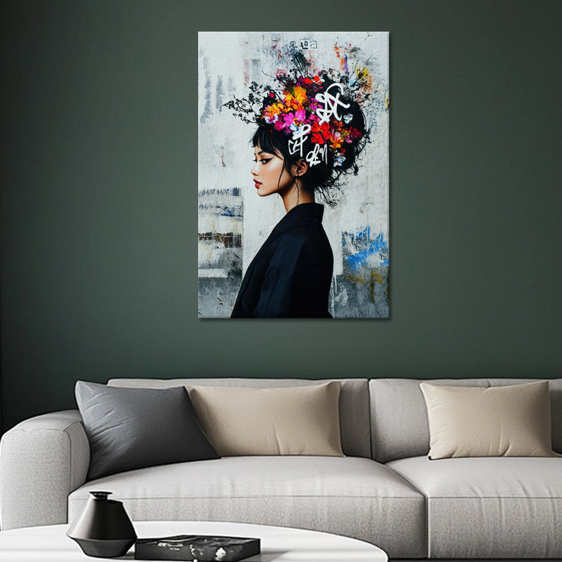 Schöne Frau Graffiti III